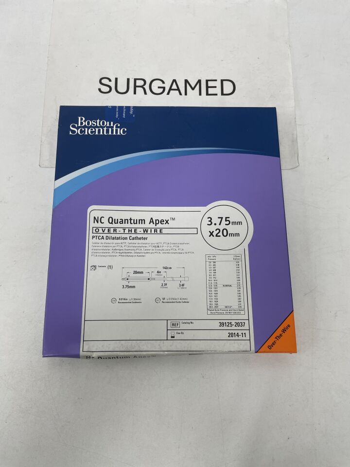 391252037 - BOSTON SCIENTIFIC - NC Quantum Apex OTW PTCA Dilatation Catheter - 3.75mm x 20mm, (BX/1)