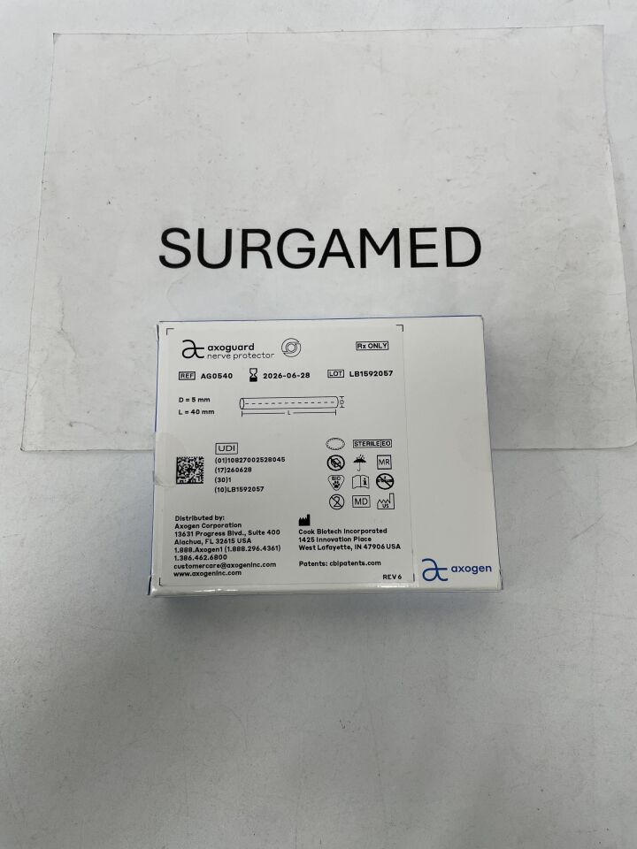 AG0540 - AXOGEN - AxoGuard Nerve Protector 5mm x 40mm, (BX/1)