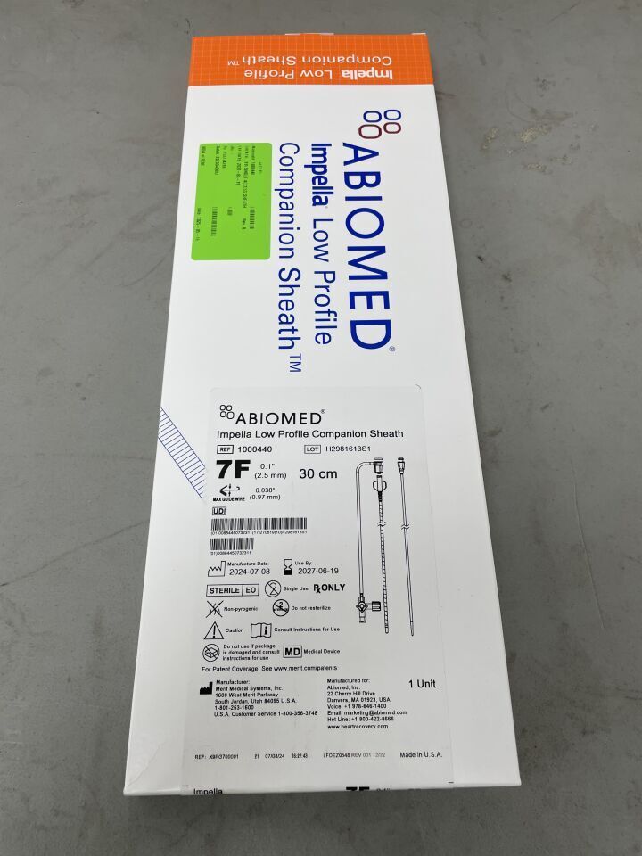 1000440 - ABIOMED - Impella Low Profile Companion Sheath - 7Fr x 30cm, (BX/1)