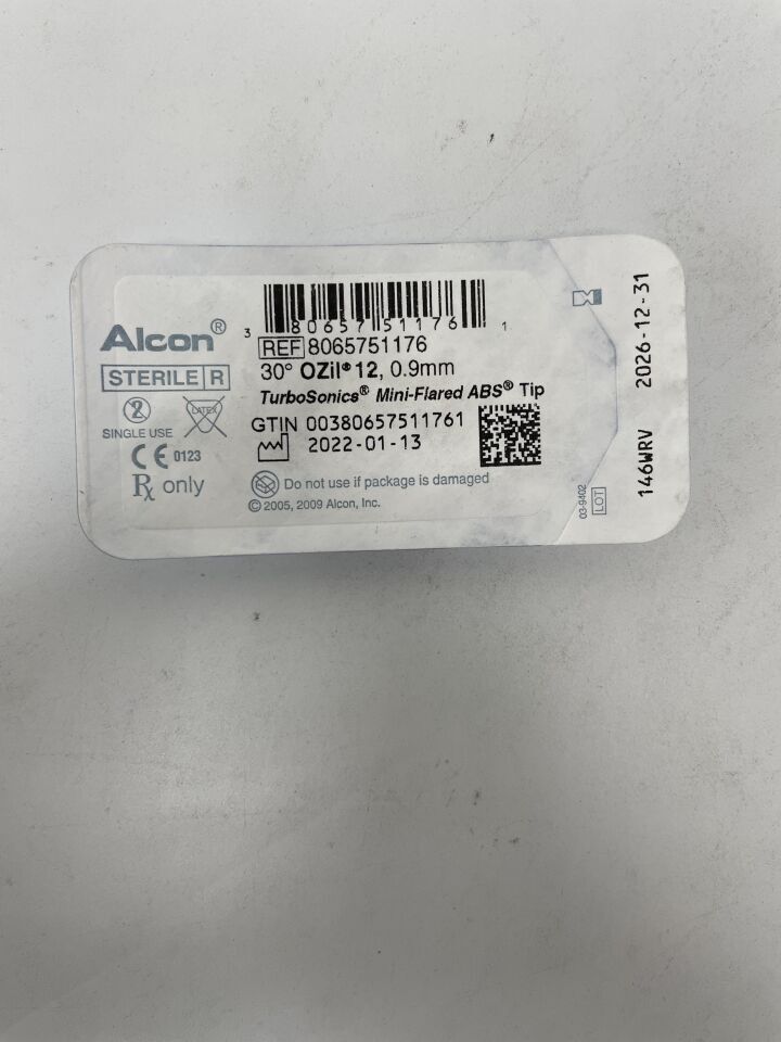 8065751176 - ALCON - TurboSonics Mini-Flared ABS Tip 30� OZil 12, 0.9mm, (EA)