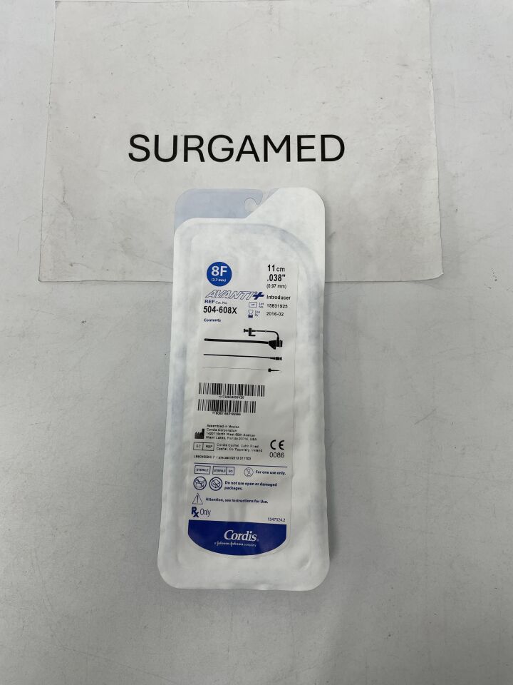 504-608X - CORDIS - Avanti+ Introducer - 8Fr x 11cm x .038", (EA)