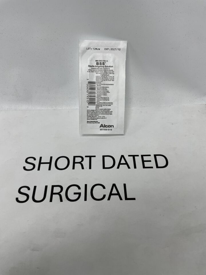0065-0795-15 - ALCON - BSS Sterile Irrigating Solution 15ml, (EA)