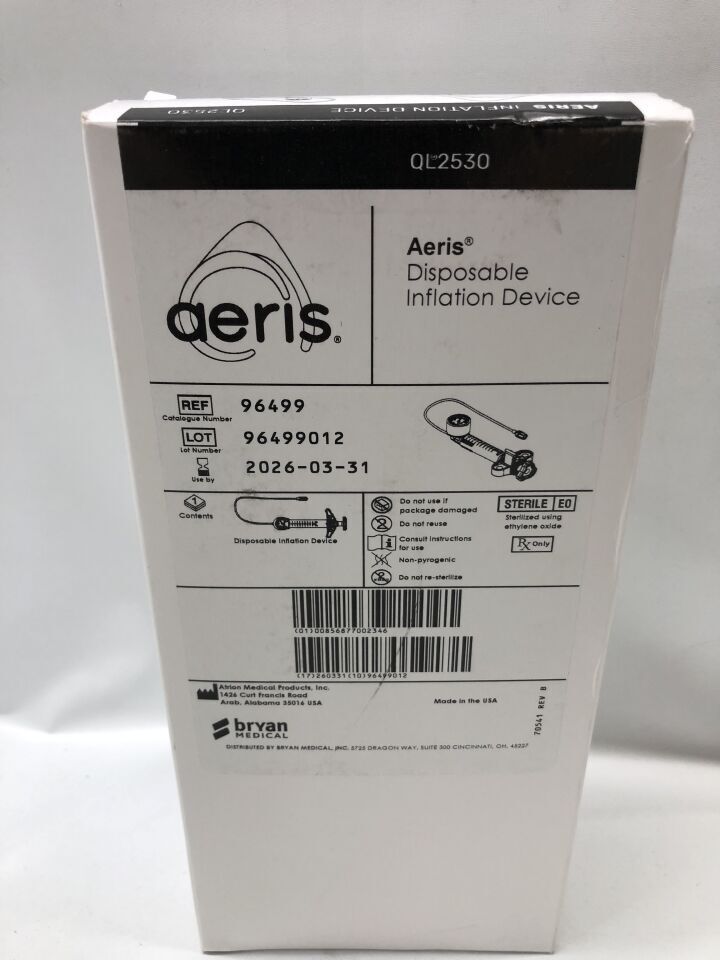 96499 - ATRION - inflation device, quick latch, (BX/1)