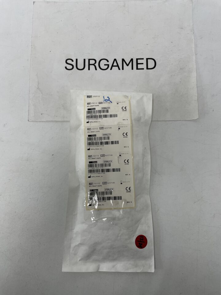 232112 - DEPUY - ACL Graft Knife, 12mm, (EA)