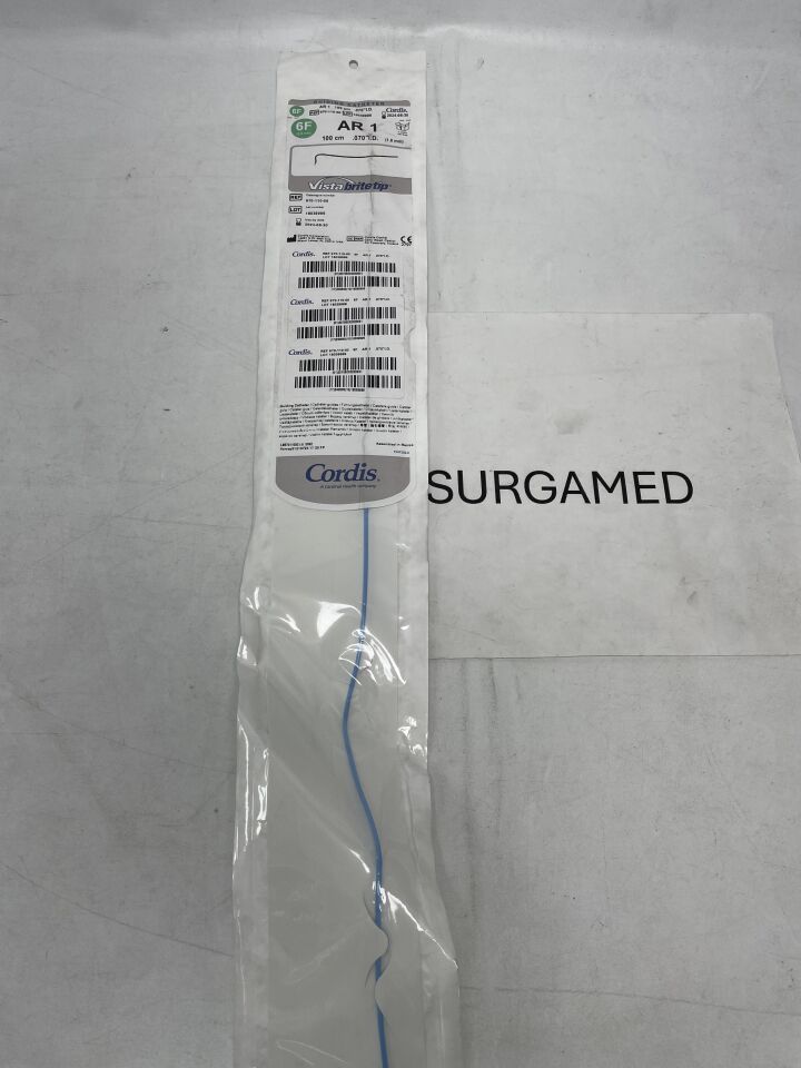 670-110-00 - CORDIS - Vista Brite Tip Guiding Catheter, 6F x 0.070" x 100cm length, AR 1 (L), (EA)