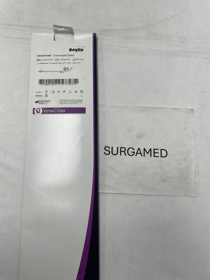 VCD85-35-95-D1 - BAYLIS MEDICAL - VersaCross Transseptal Dilator,Large Curve, 8.5F (L), (BX/1)