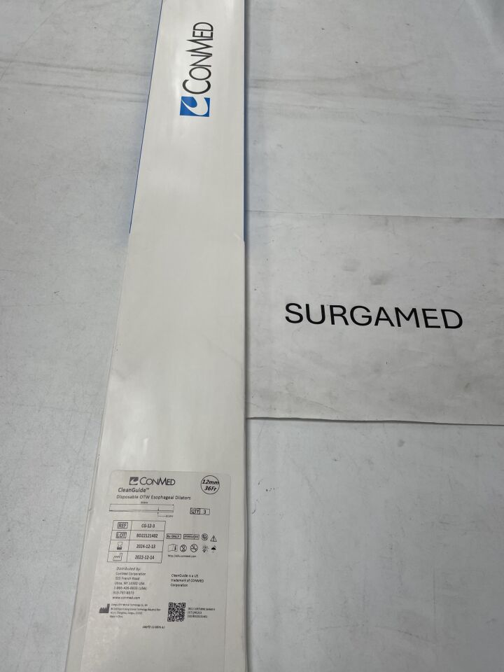 CG-12-1 - CONMED - CleanGuide Disposable OTW Esophageal Dilator 12mm (L), (BX/3)