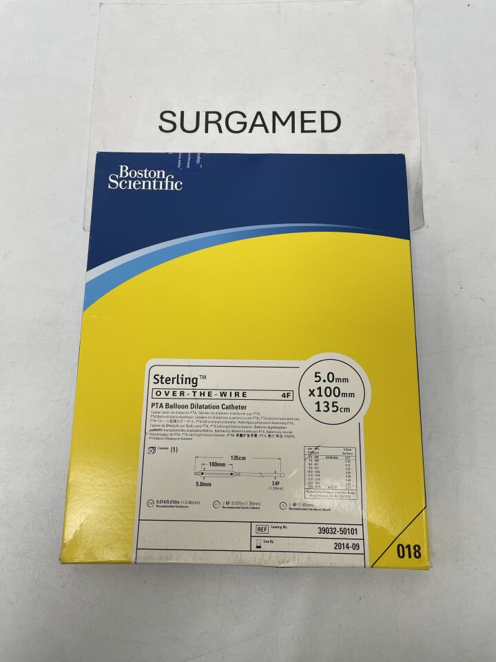 3903250101 - BOSTON SCIENTIFIC - Sterling OTW PTA Balloon Dilatation Catheter - 5.0mm x 100mm x 135cm, (BX/1)