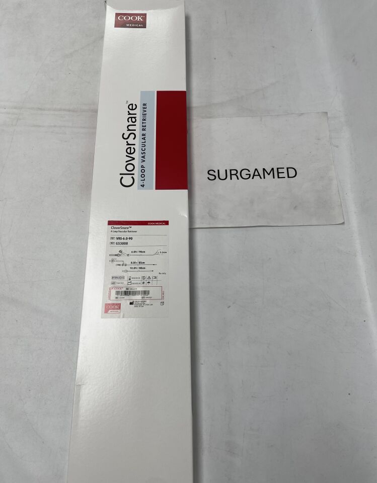 G53008 - COOK - CloverSnare 4-Loop Vascular Retriever - 6Fr x 90cm, (BX/1)