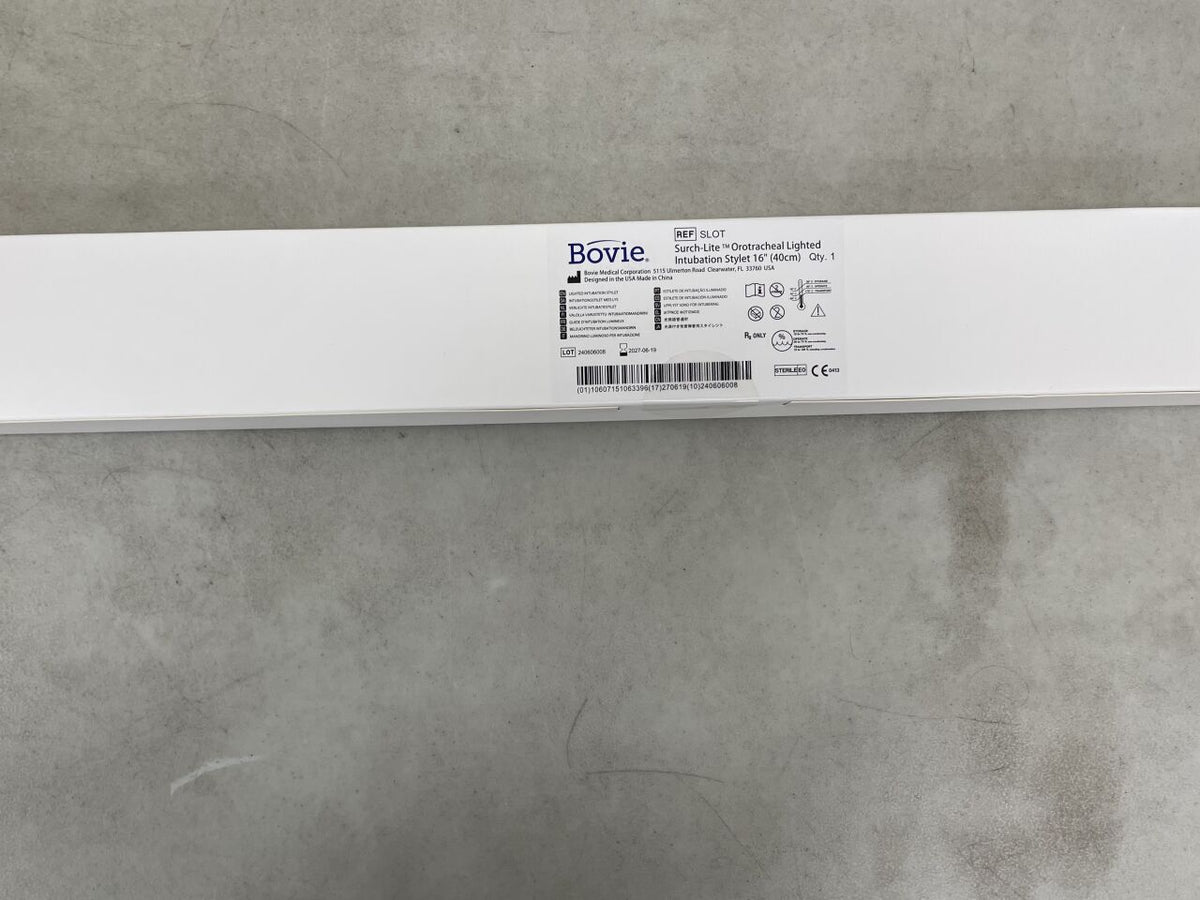 SLOT - BOVIE - SURCH-LITE OROTRACHEAL LIGHTED INTUBATION STYLET, 40cm, (BX/1)