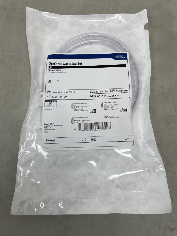 397134003US - BOSTON SCIENTIFIC - Urethral Warming Set, #3 Warming Tube | Full catalog ref: H749397134003US0 | Short ref: 397134003US, (EA)