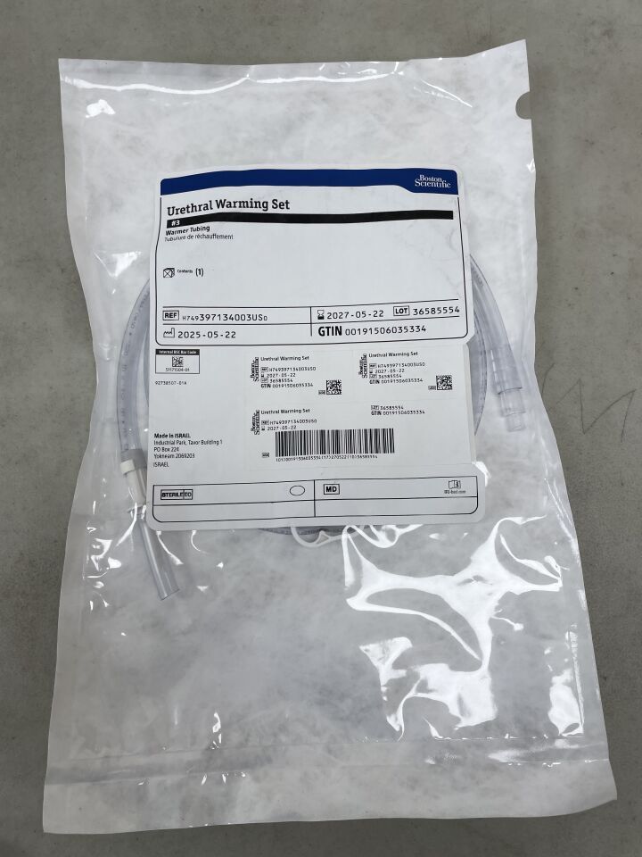 397134003US - BOSTON SCIENTIFIC - Urethral Warming Set, #3 Warming Tube | Full catalog ref: H749397134003US0 | Short ref: 397134003US, (EA)