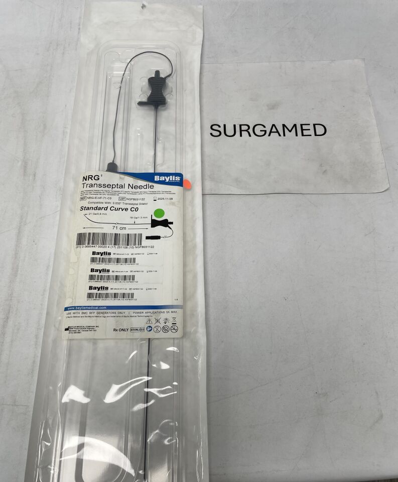 NRG-E-HF-71-C0 - BAYLIS MEDICAL - NRG Transseptal Needle - Standard Curve C0 - 18Ga x 21Ga x 71cm (L), (EA)