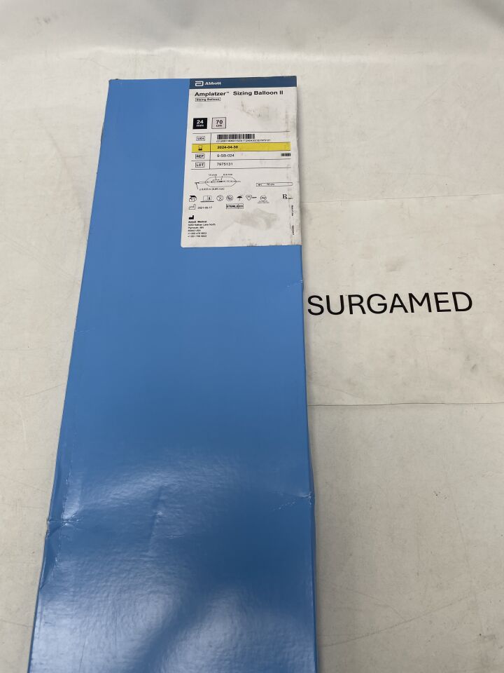 9-SB-024 - ABBOTT - AMPLATZER Sizing Balloon II - 24mm x 70cm (L), (BX/1)