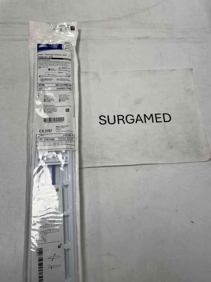 393111445 - BOSTON SCIENTIFIC - Expel Drainage Catheter with Twist-Loc Hub - Multipurpose - 14Fr x 45cm (L), (EA)