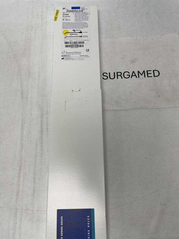 301805M - BIOSENSE WEBSTER - PREFACE Guiding Sheath - 8Fr x 77cm x .032" (L), (BX/1)
