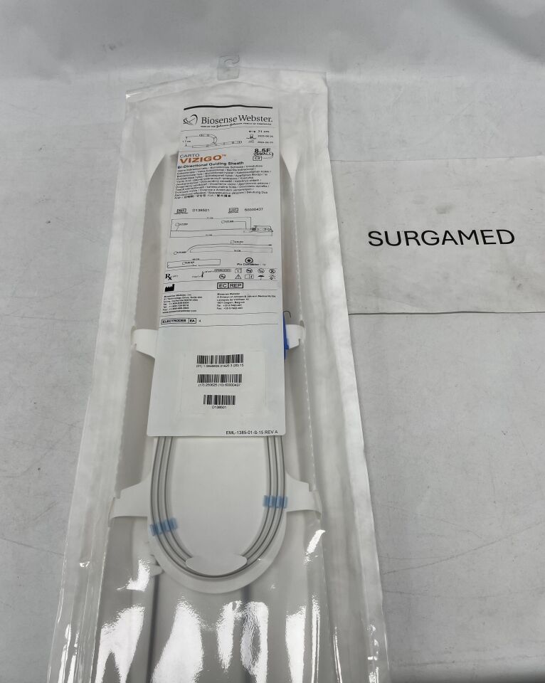 D138501 - BIOSENSE WEBSTER - CARTO VIZIGO Bi-Directional Guiding Sheath - Small - 8.5Fr x 71cm x 1.7cm (L), (EA)