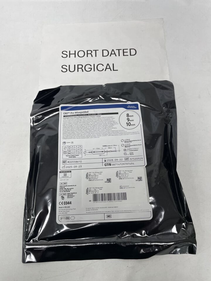 5861 - BOSTON SCIENTIFIC - CRE PRO Wireguided Balloon Dilatation Catheter - Esophageal/Pyloric/Biliary - 8mm x 9mm x 10mm, (EA)
