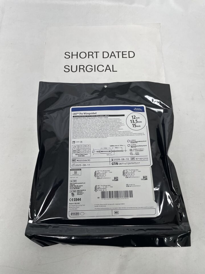 5863 - BOSTON SCIENTIFIC - CRE PRO Wireguided Balloon Dilatation Catheter - Esophageal/Pyloric/Biliary - 12mm x 13.5mm x 15mm, (EA)