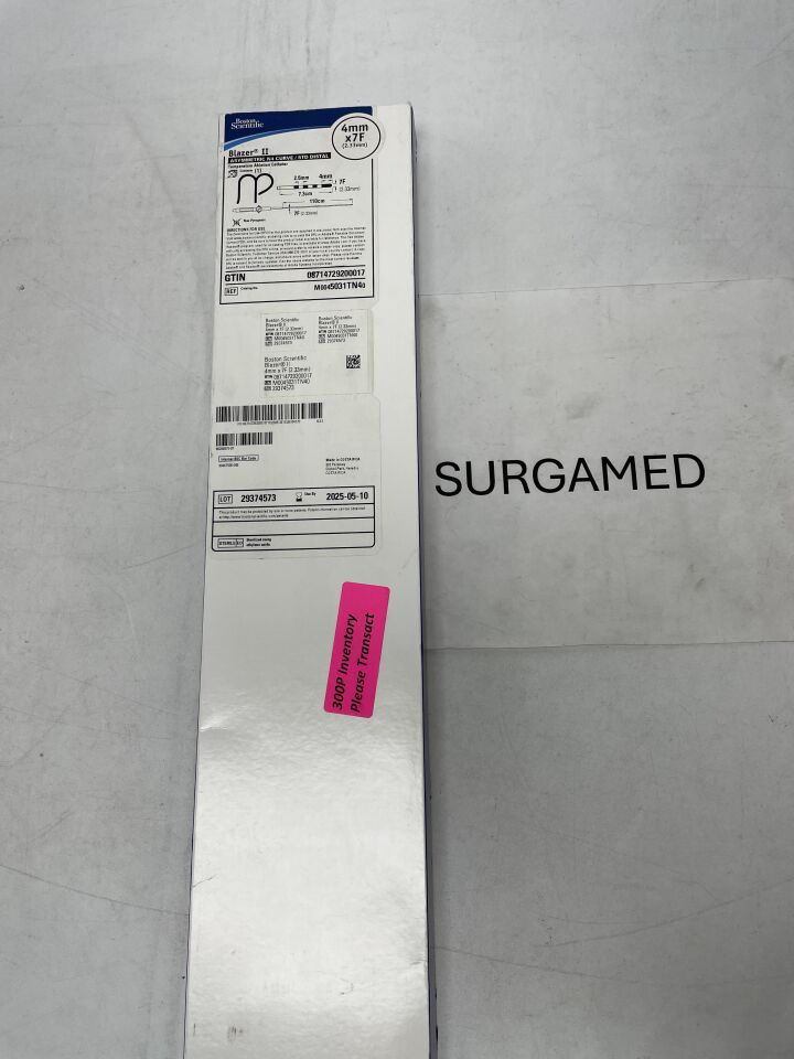 5031TN4 - BOSTON SCIENTIFIC - Blazer II Temperature Ablation Catheter - 2.5mm - Asymmetric N4 Curve/STD Distal - 7Fr x 4mm (L), (BX/1)