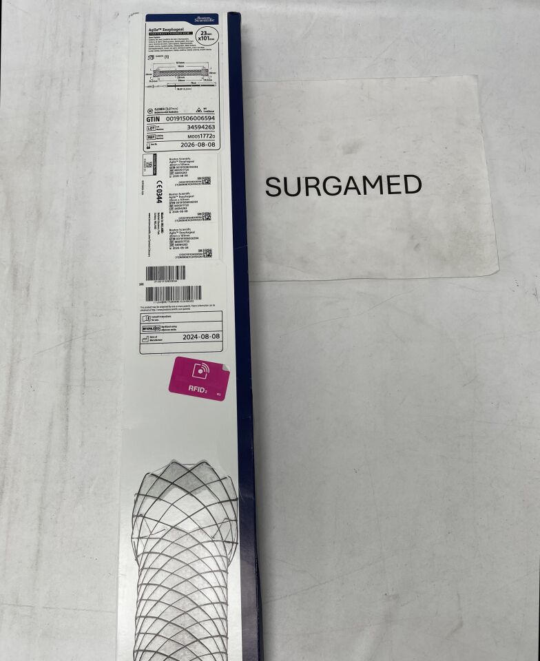 1772 - BOSTON SCIENTIFIC - Agile Esophageal Partially Covered Stent System - OTW - 23mm x 101mm (L), (BX/1)