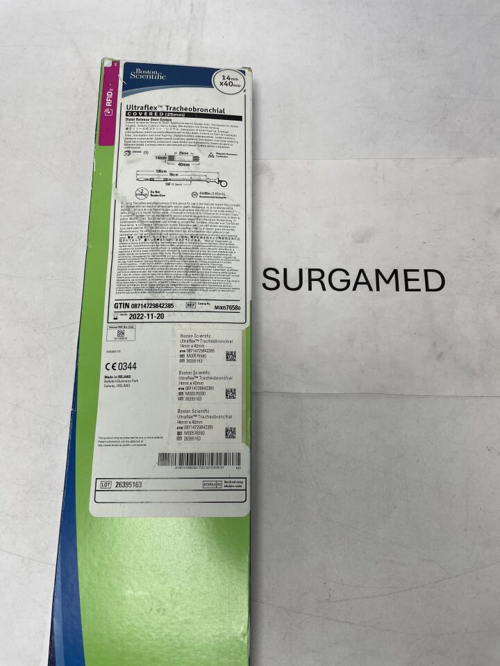 7658 - BOSTON SCIENTIFIC - Ultraflex Tracheobronchial Covered Distal Release Stent System - 14mm x 40mm (L), (BX/1)