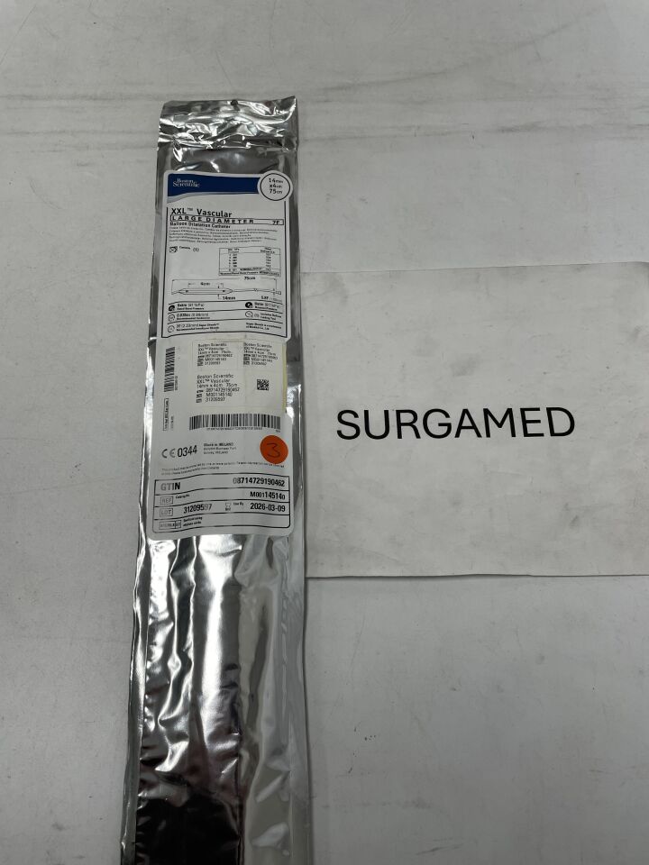 14514 - BOSTON SCIENTIFIC - XXL Vascular Balloon Dilatation Catheter - Large Diameter - 14mm x 4cm x 75cm (L), (EA)