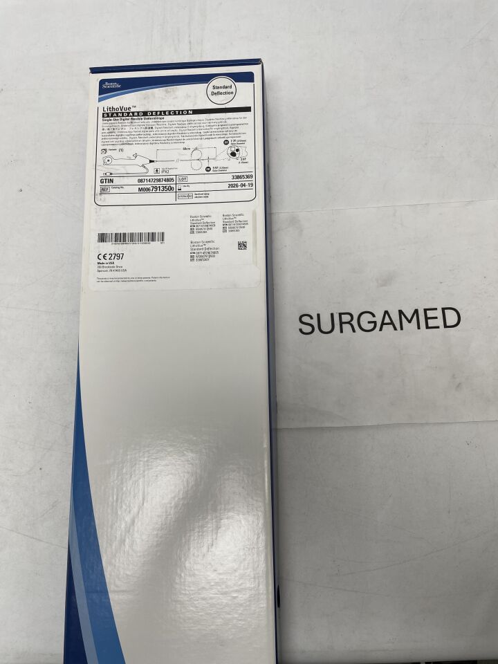 791350 - BOSTON SCIENTIFIC - LithoVue Single-Use Digital Flexible Ureteroscope - Standard Deflection - 7.7Fr x 68cm (L), (BX/1)