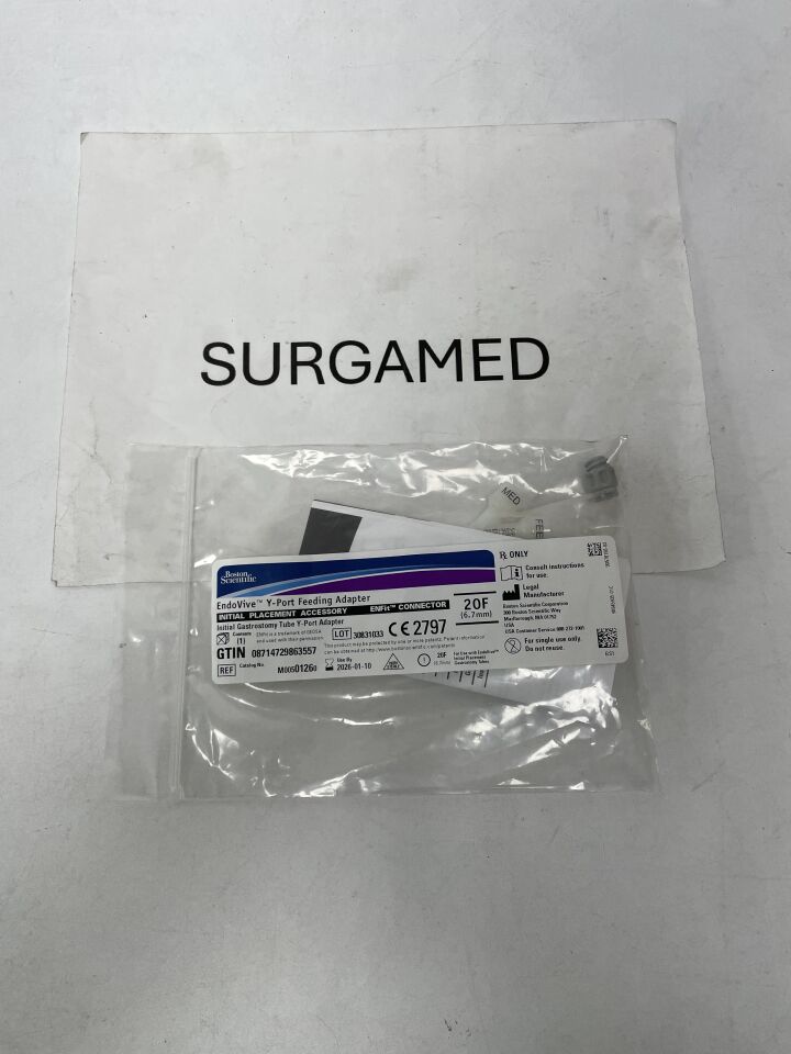0126 - BOSTON SCIENTIFIC - EndoVive Y-Port Adapt, 20 Fr, (EA)