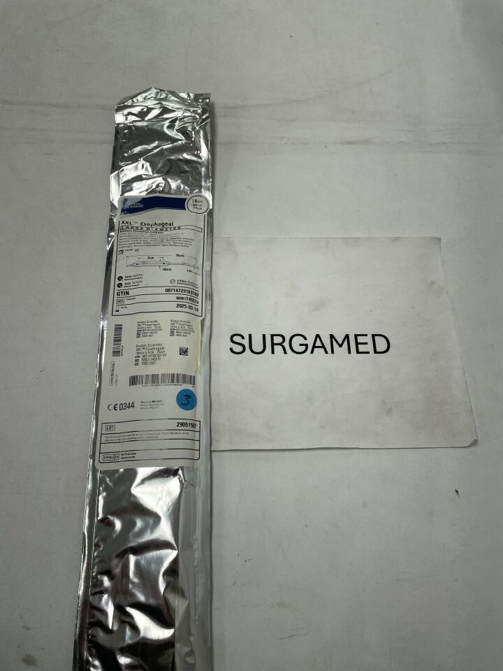 14557 - BOSTON SCIENTIFIC - XXL Esophageal Balloon Dilatation Catheter - Large Diameter - 18mm x 4cm x 75cm (L) - UOM EA - expiration 2025-03-14, ()