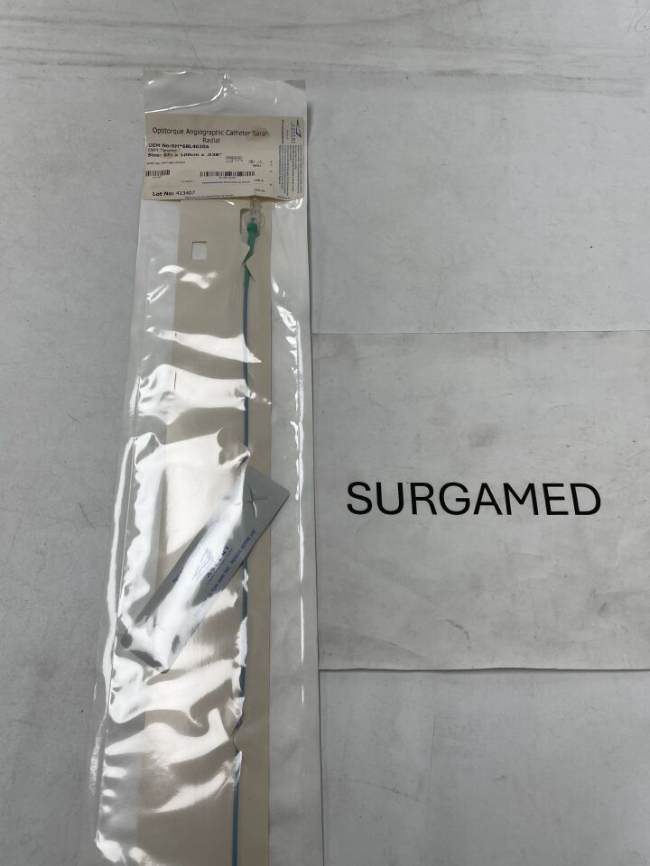 RH*6BL4020A - ASCENT - TERUMO Radifocus Optitorque Angiographic Catheter - Sarah Radial - 6Fr x .038" x 100cm (Reprocessed, L) (L), (EA)