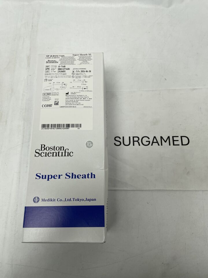 15-716B - BOSTON SCIENTIFIC - Super Sheath XL Introducer - 10Fr x 11cm, (BX/10)