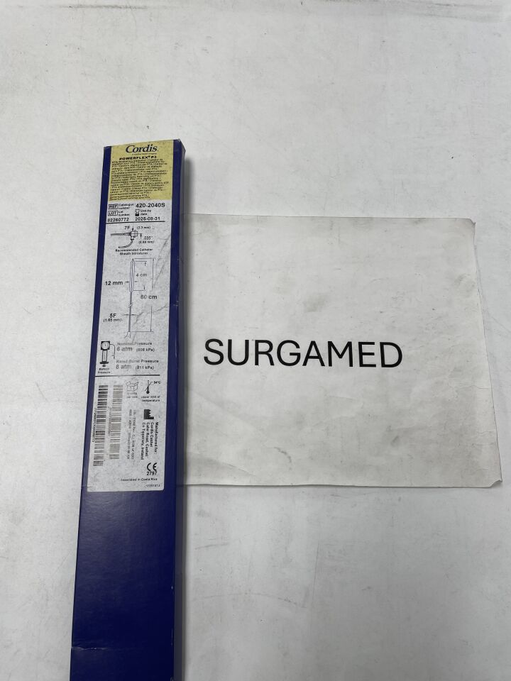 420-2040S - CORDIS - PowerFlex P3 PTA Dilatation Catheter - 12mm x 4cm x 80cm (L), (BX/1)