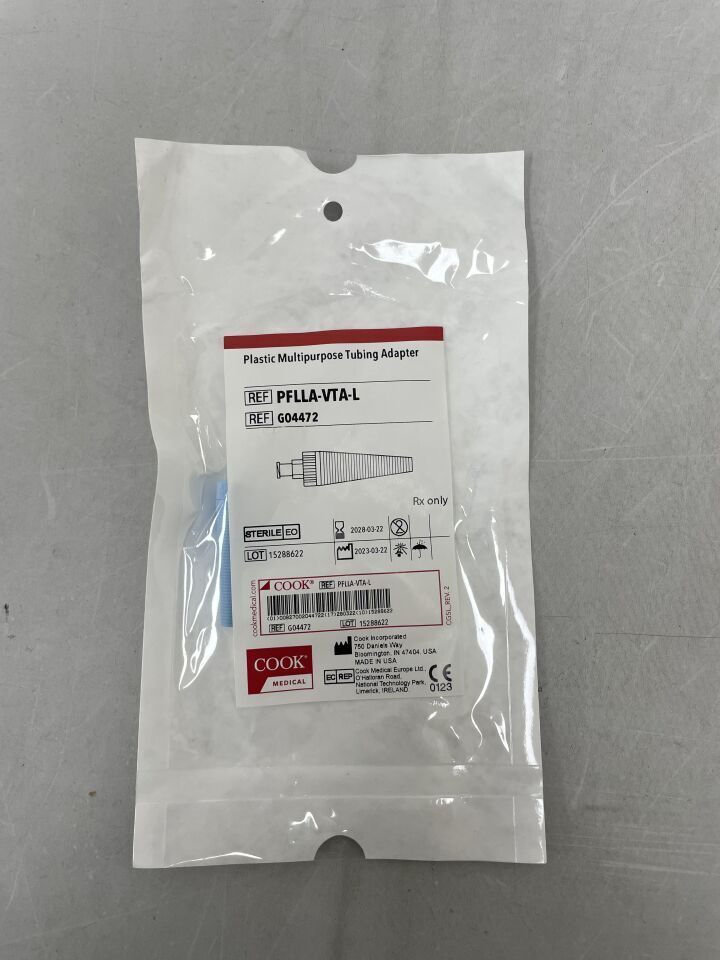 G04472 - COOK - Plastic Multipurpose Tubing Adapter - UOM EA - expiration 2028-03-22, ()