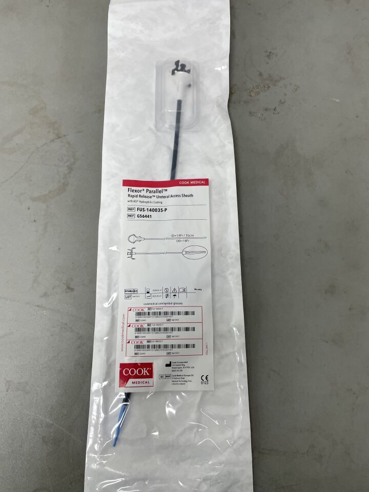 G56441 - COOK - Flexor Parallel Rapid Release Ureteral Access Sheath, 14F x 35cm - UOM EA - expiration 2028-05-27, (EA)