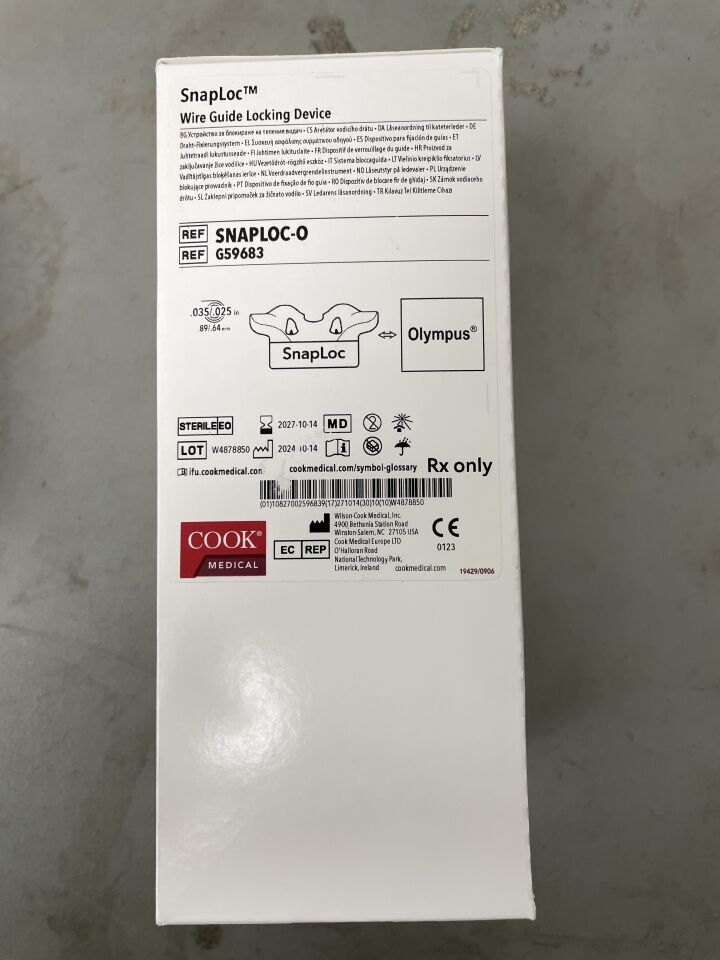 G59683 - COOK - SnapLoc Wire Guide Locking Device - UOM BX/10 - expiration 2027-10-14, (BX/10)