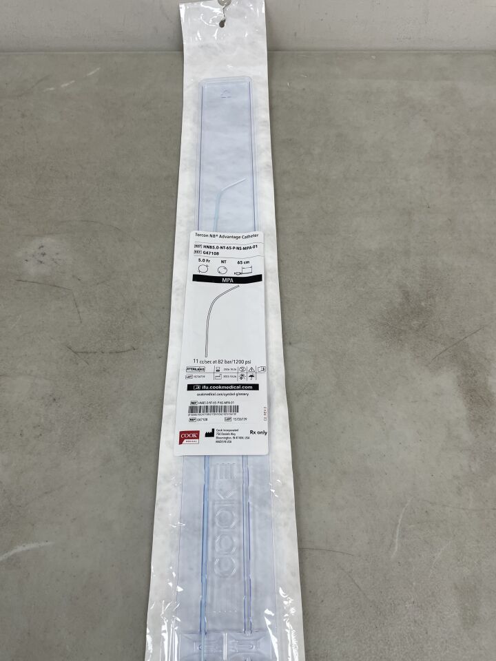 G47108 - COOK - Torcon NB Advantage Catheter - 5Fr x 65cm - UOM EA - expiration 2026-10-26, (EA)