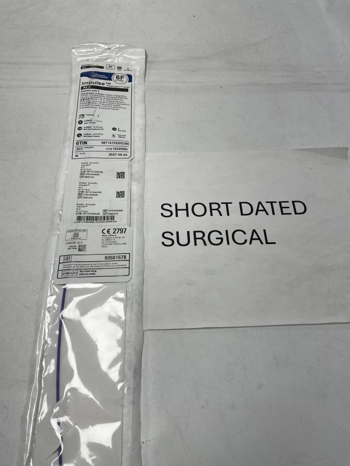 1659998 - BOSTON SCIENTIFIC - Impulse Flextrusion Shaft Angiographic Catheter - AL2 - 6Fr x 100cm x .056", (EA)