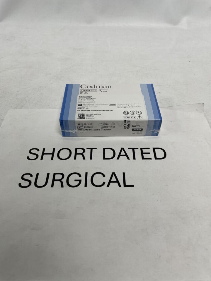 26-1221 - CODMAN - Cranial Perforator w/Hudson End, 14/11mm, (BX)