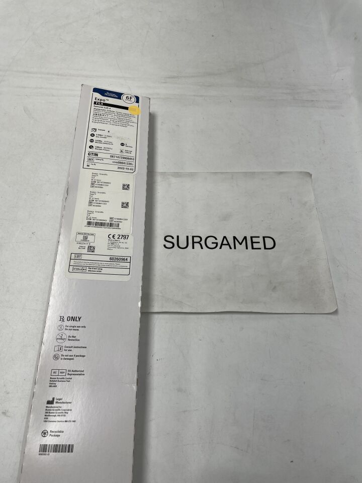08641220 - BOSTON SCIENTIFIC - Expo Angiographic Catheter - FL4 - 6Fr x .056"/.038" x 125cm (L), (BX)