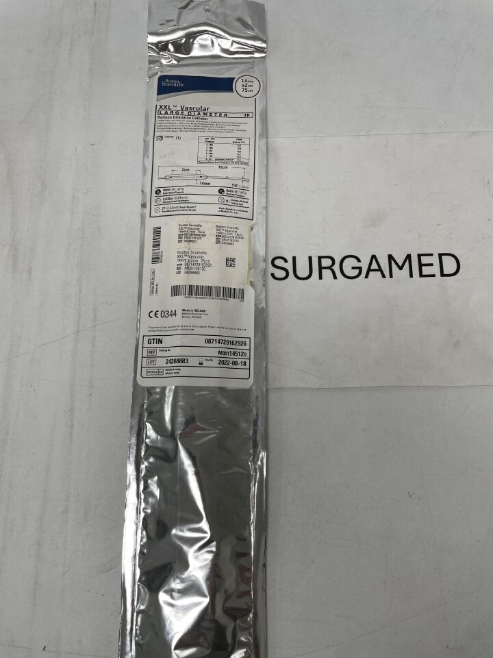 14512 - BOSTON SCIENTIFIC - XXL Vascular Balloon Dilatation Catheter - Large Diameter - 14mm x 2cm x 75cm (L), (EA)