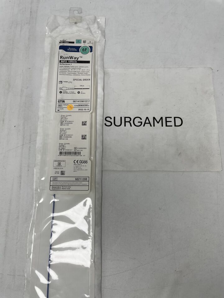 3896939B - BOSTON SCIENTIFIC - RunWay Guide Catheter - MP2 (Special Order) - 6Fr x .070" x 125cm (L), (EA)