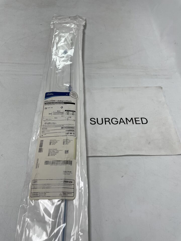 40430 - BOSTON SCIENTIFIC - WALLSTENT Endoprosthesis Self-Expanding Stent - Tracheobronchial - 20mm x 40mm x 75cm (L), (EA)