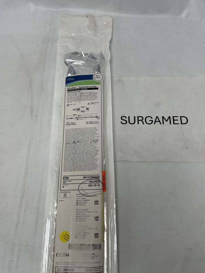 7653 - BOSTON SCIENTIFIC - Ultraflex Tracheobronchial Covered Distal Release Stent System - 10mm x 30mm (L), (EA)