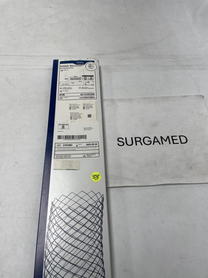 1204416907 - BOSTON SCIENTIFIC - VENOUS WALLSTENT Self-Expanding Stent - 16mm x 90mm x 75cm (L), (BX)