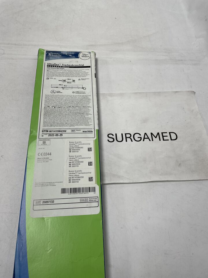 7659 - BOSTON SCIENTIFIC - Ultraflex Tracheobronchial Covered Distal Release Stent System - 14mm x 60mm (L), (BX)