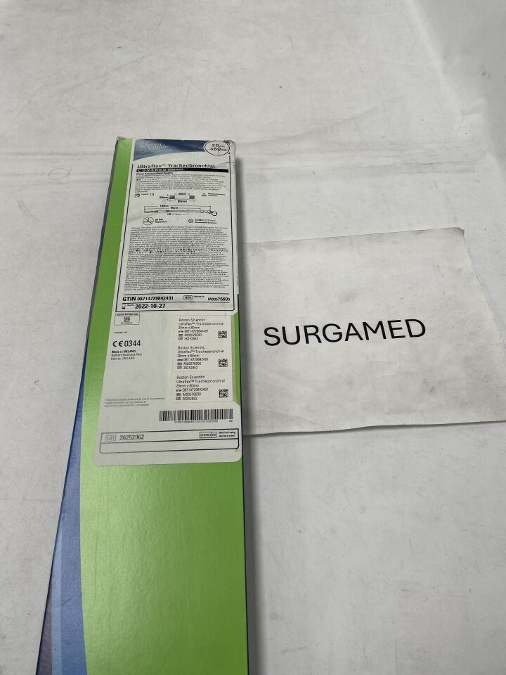 7669 - BOSTON SCIENTIFIC - Ultraflex Tracheobronchial Covered Distal Release Stent System - 20mm x 80mm (L), (BX)