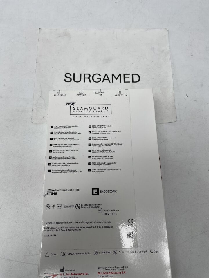 12BSGETS45 - GORE - Seamguard Bioabsorbable Staple Line Reinforcement, (BX)