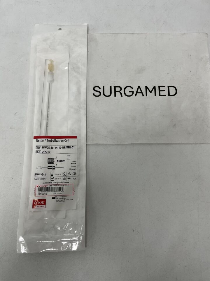 G47345 - COOK - Nester Embolization Coil - .035" x 14cm x 10mm, (EA)