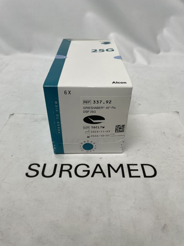 337.92 - ALCON - Grieshaber 25G 45 Degree Pic, DSP, (BX)